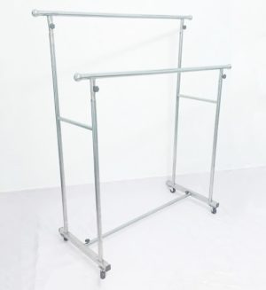Giàn phơi quần áo đôi ống trơn Inox
