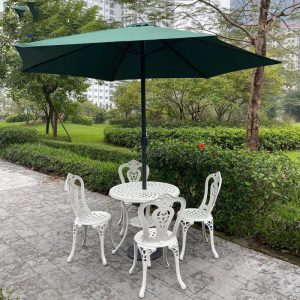 Ô dù chính tâm sắt 3m màu xanh